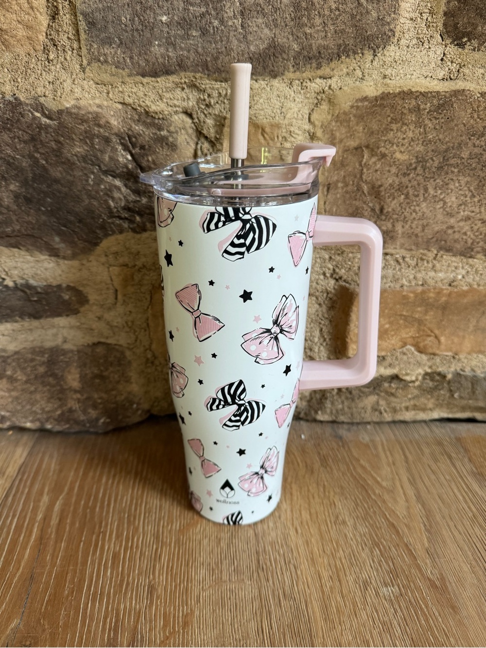 🔥Anthropologie like New CUTEST Bow Tumbler by Wellness Price Firm!